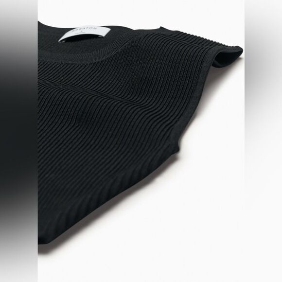 Babaton | Sculpt Knit Muscle Cropped Ribbed Tank Top - Picture 13 of 14